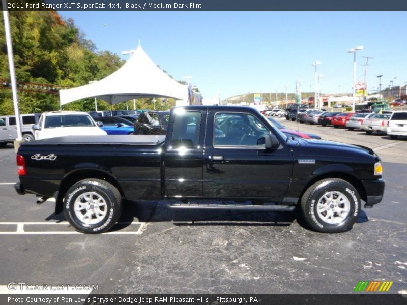 Black / Medium Dark Flint 2011 Ford Ranger XLT SuperCab 4x4