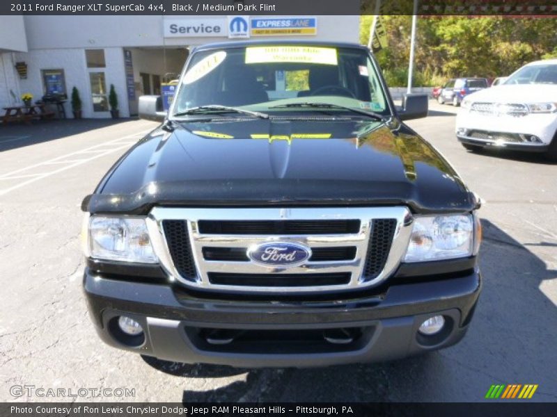 Black / Medium Dark Flint 2011 Ford Ranger XLT SuperCab 4x4