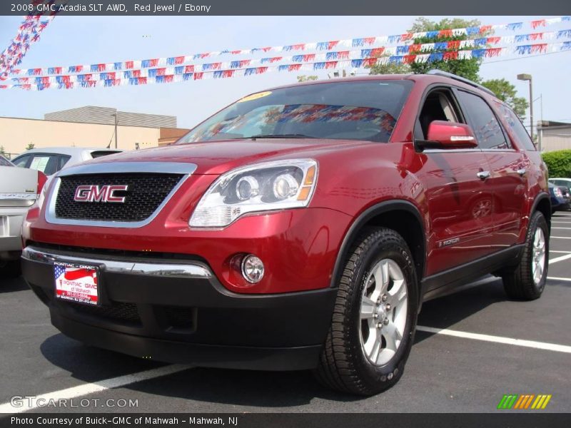 Red Jewel / Ebony 2008 GMC Acadia SLT AWD