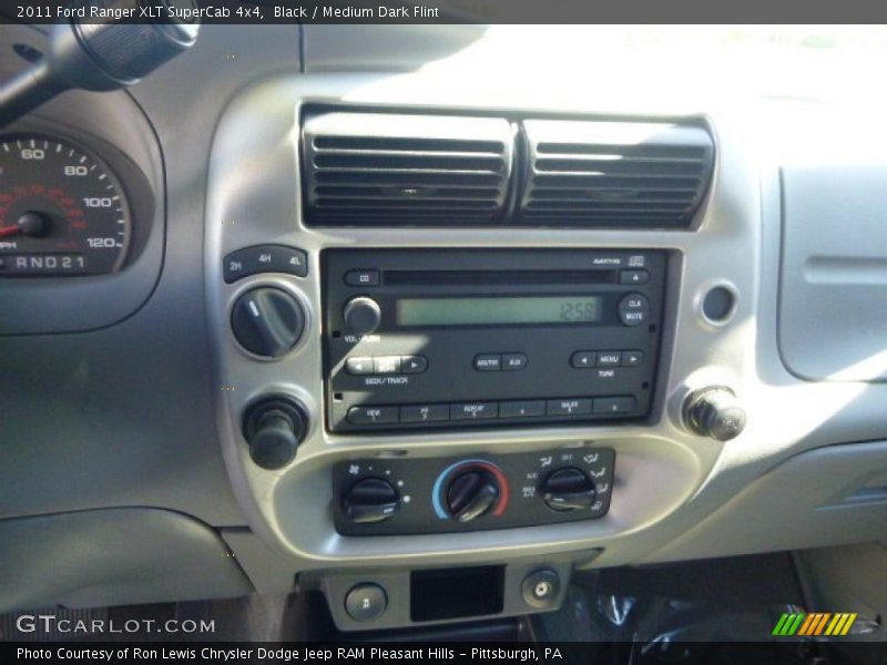Black / Medium Dark Flint 2011 Ford Ranger XLT SuperCab 4x4