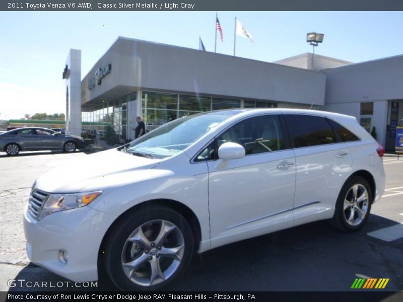 Classic Silver Metallic / Light Gray 2011 Toyota Venza V6 AWD