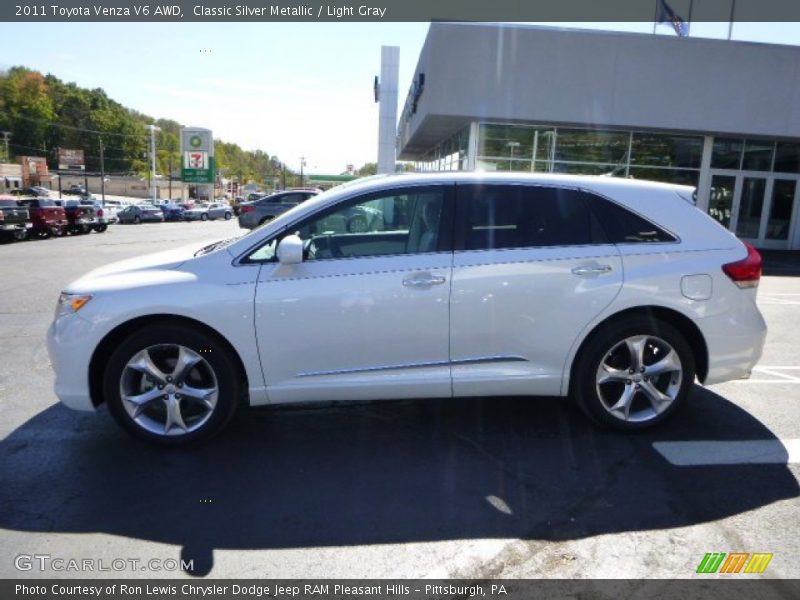 Classic Silver Metallic / Light Gray 2011 Toyota Venza V6 AWD