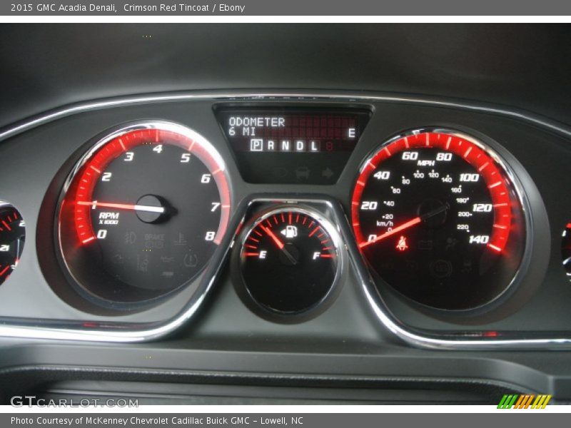 Crimson Red Tincoat / Ebony 2015 GMC Acadia Denali