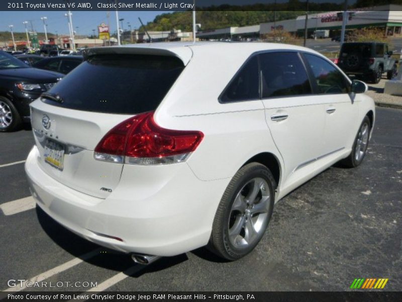 Classic Silver Metallic / Light Gray 2011 Toyota Venza V6 AWD