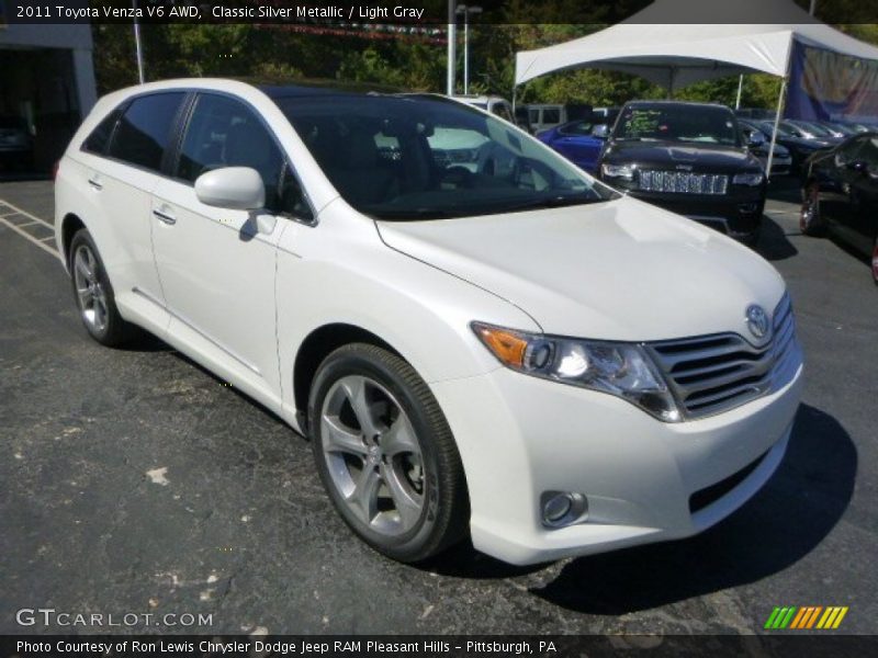 Classic Silver Metallic / Light Gray 2011 Toyota Venza V6 AWD