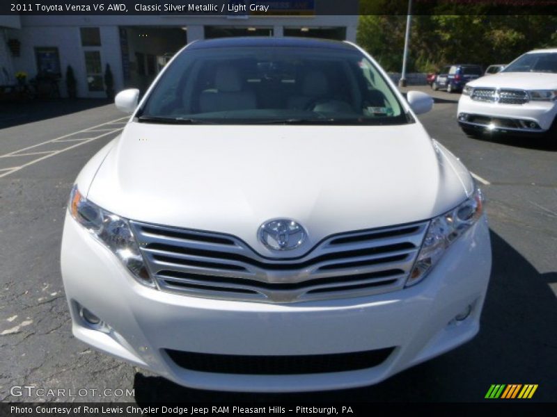 Classic Silver Metallic / Light Gray 2011 Toyota Venza V6 AWD