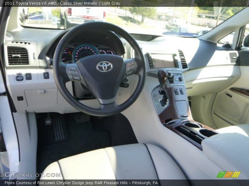 Classic Silver Metallic / Light Gray 2011 Toyota Venza V6 AWD