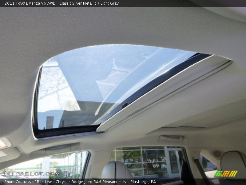 Classic Silver Metallic / Light Gray 2011 Toyota Venza V6 AWD