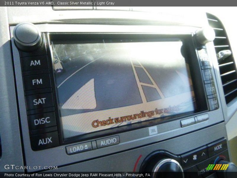Classic Silver Metallic / Light Gray 2011 Toyota Venza V6 AWD