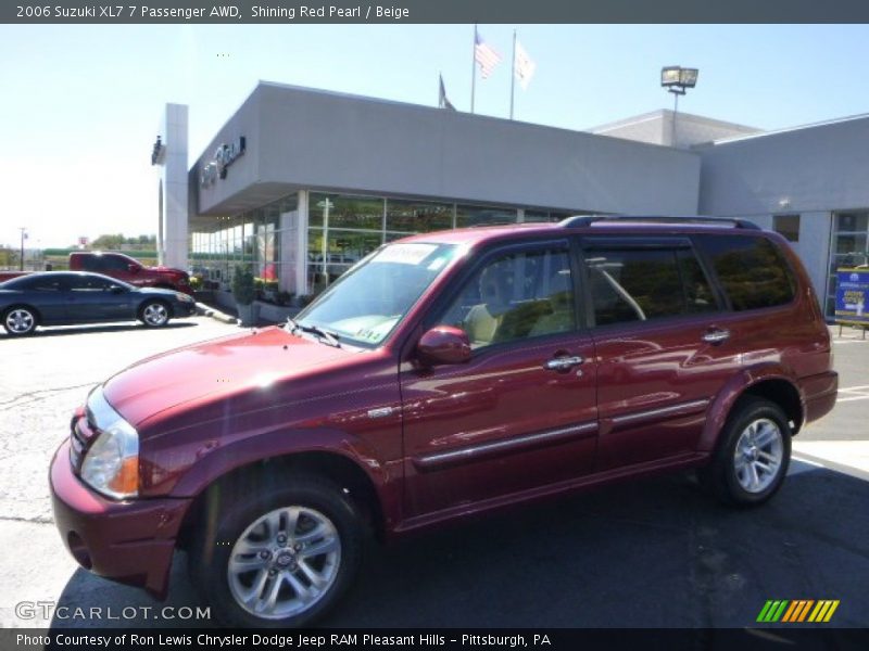 Shining Red Pearl / Beige 2006 Suzuki XL7 7 Passenger AWD