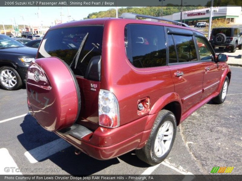 Shining Red Pearl / Beige 2006 Suzuki XL7 7 Passenger AWD