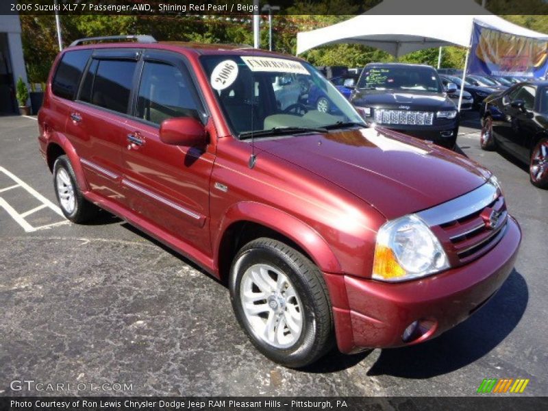 Shining Red Pearl / Beige 2006 Suzuki XL7 7 Passenger AWD