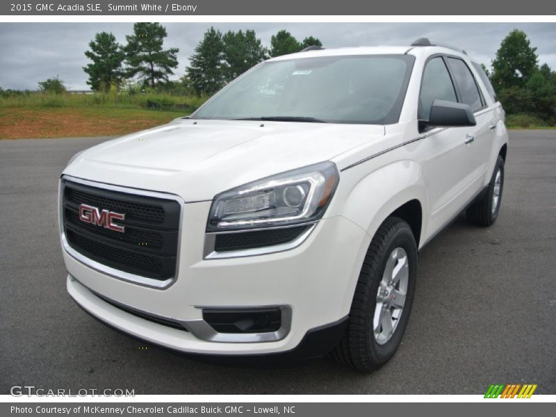 Summit White / Ebony 2015 GMC Acadia SLE