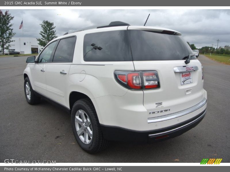 Summit White / Ebony 2015 GMC Acadia SLE