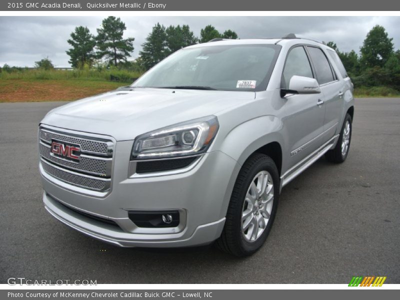 Quicksilver Metallic / Ebony 2015 GMC Acadia Denali