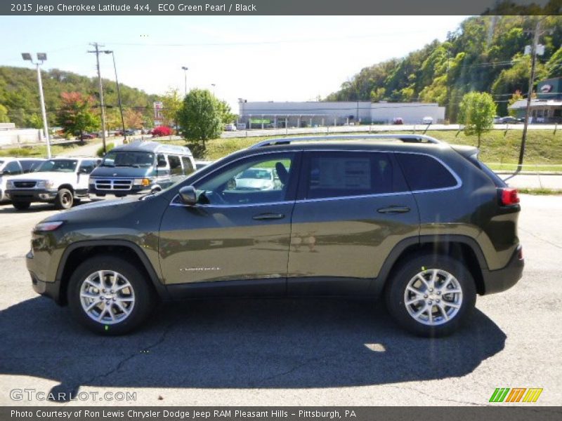 ECO Green Pearl / Black 2015 Jeep Cherokee Latitude 4x4