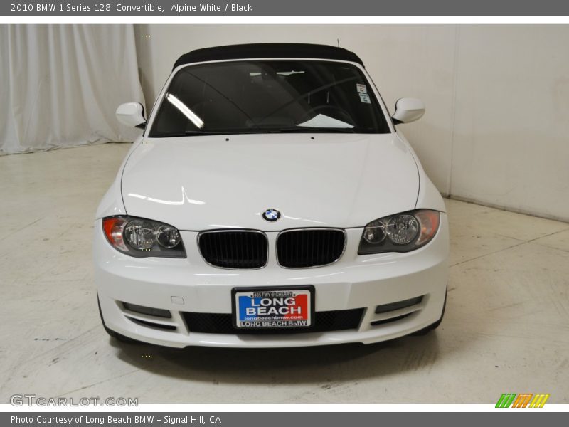 Alpine White / Black 2010 BMW 1 Series 128i Convertible