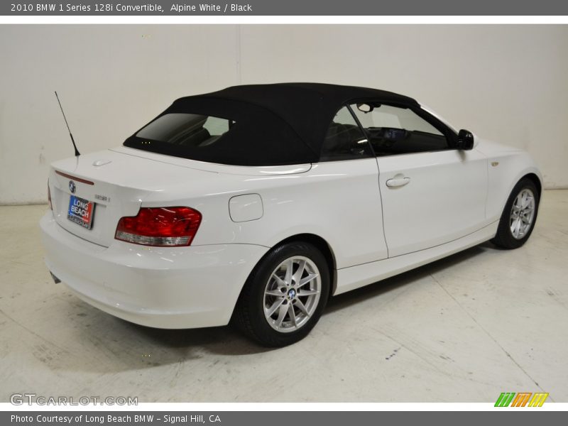Alpine White / Black 2010 BMW 1 Series 128i Convertible