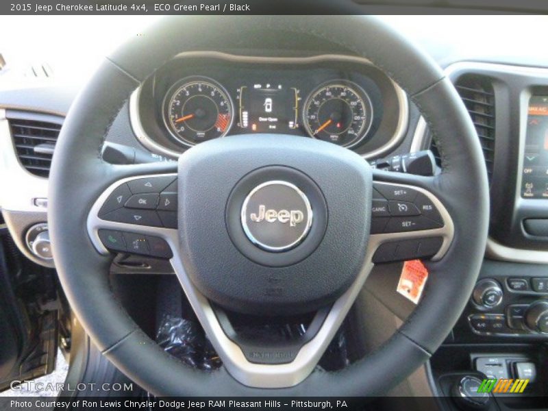 ECO Green Pearl / Black 2015 Jeep Cherokee Latitude 4x4