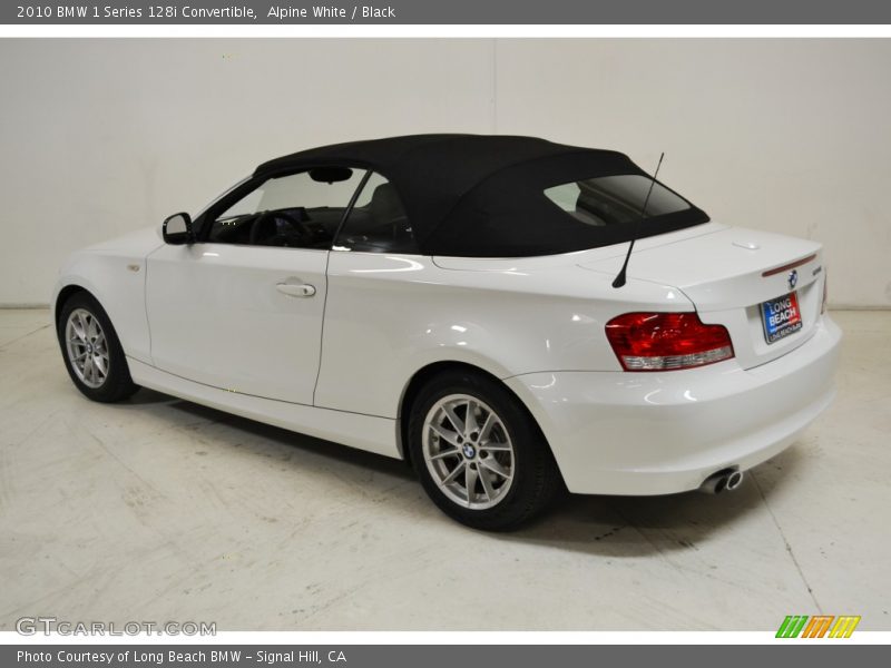 Alpine White / Black 2010 BMW 1 Series 128i Convertible