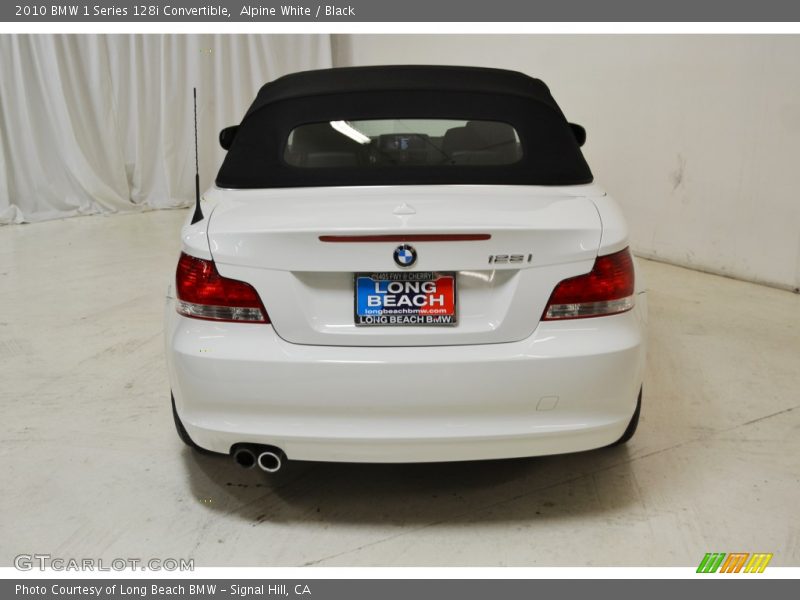 Alpine White / Black 2010 BMW 1 Series 128i Convertible
