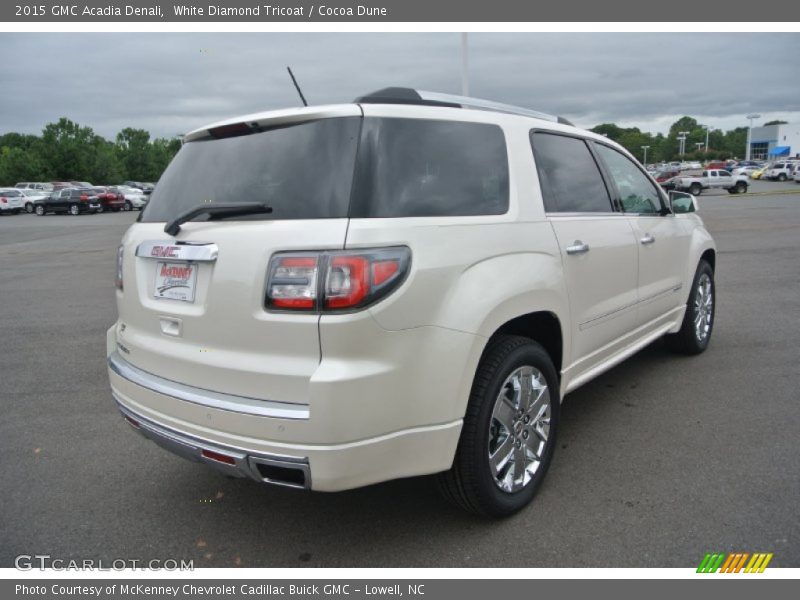 White Diamond Tricoat / Cocoa Dune 2015 GMC Acadia Denali