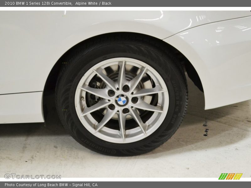 Alpine White / Black 2010 BMW 1 Series 128i Convertible