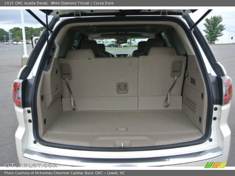White Diamond Tricoat / Cocoa Dune 2015 GMC Acadia Denali