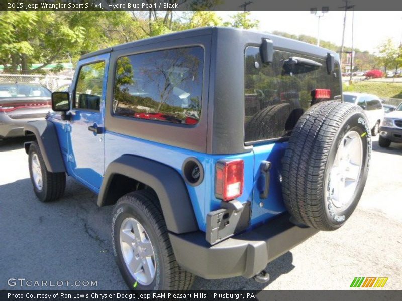 Hydro Blue Pearl / Black 2015 Jeep Wrangler Sport S 4x4