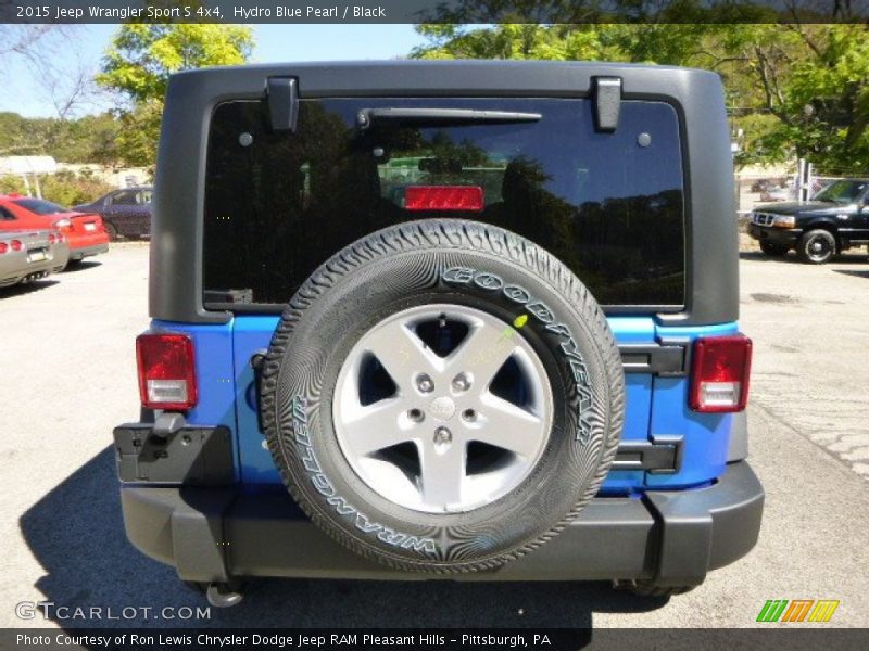Hydro Blue Pearl / Black 2015 Jeep Wrangler Sport S 4x4