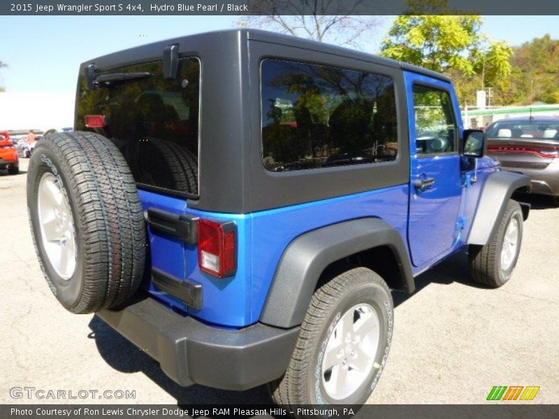 Hydro Blue Pearl / Black 2015 Jeep Wrangler Sport S 4x4