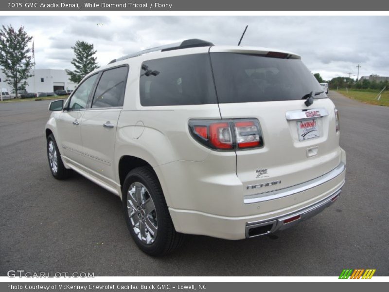 White Diamond Tricoat / Ebony 2015 GMC Acadia Denali