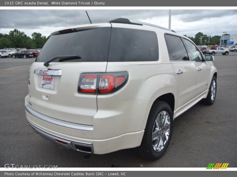 White Diamond Tricoat / Ebony 2015 GMC Acadia Denali