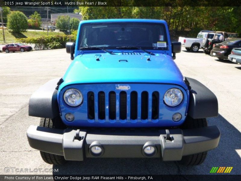 Hydro Blue Pearl / Black 2015 Jeep Wrangler Sport S 4x4