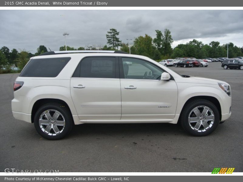 White Diamond Tricoat / Ebony 2015 GMC Acadia Denali
