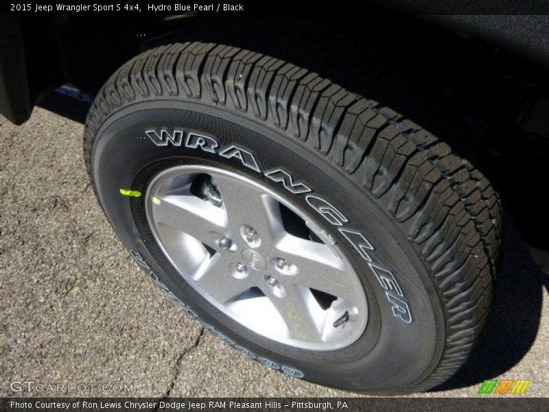Hydro Blue Pearl / Black 2015 Jeep Wrangler Sport S 4x4