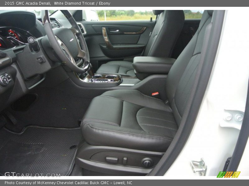 White Diamond Tricoat / Ebony 2015 GMC Acadia Denali