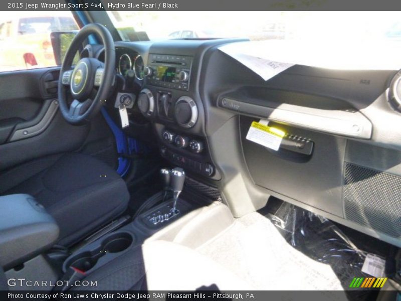 Hydro Blue Pearl / Black 2015 Jeep Wrangler Sport S 4x4