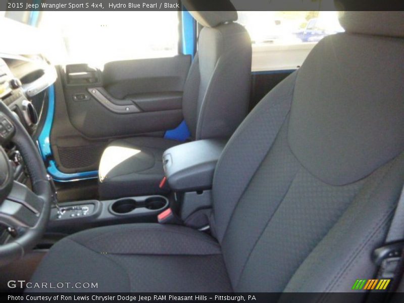 Hydro Blue Pearl / Black 2015 Jeep Wrangler Sport S 4x4