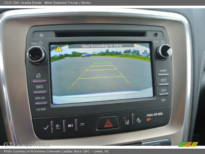 White Diamond Tricoat / Ebony 2015 GMC Acadia Denali
