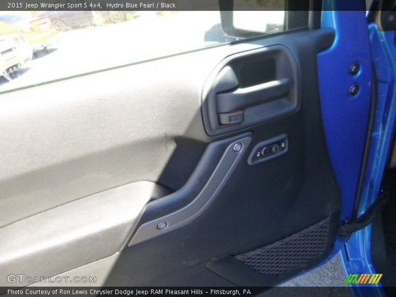 Hydro Blue Pearl / Black 2015 Jeep Wrangler Sport S 4x4