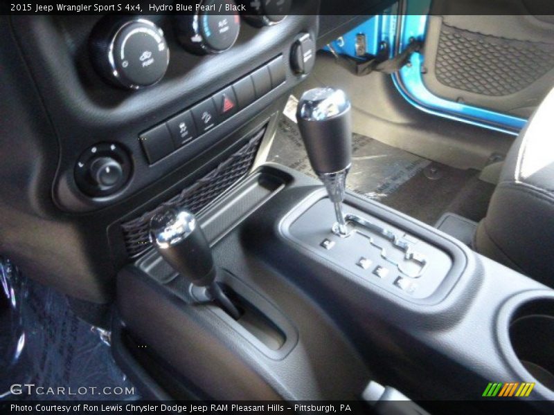 Hydro Blue Pearl / Black 2015 Jeep Wrangler Sport S 4x4