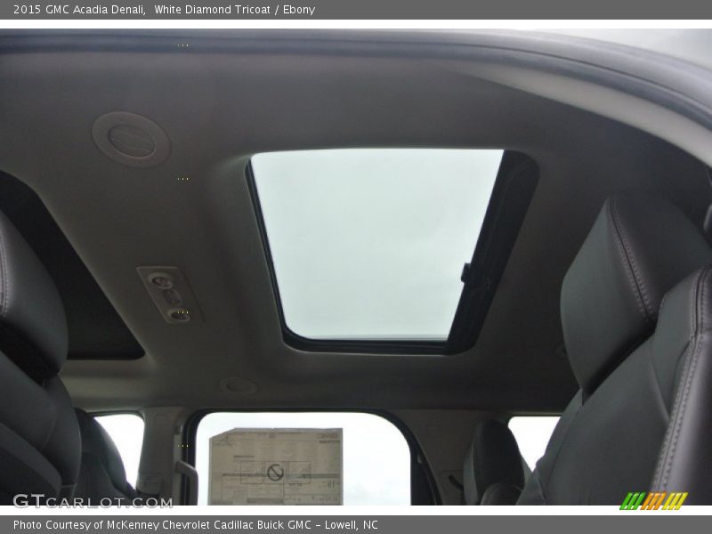 White Diamond Tricoat / Ebony 2015 GMC Acadia Denali