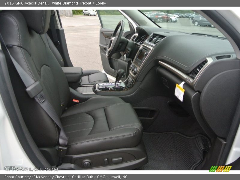 White Diamond Tricoat / Ebony 2015 GMC Acadia Denali