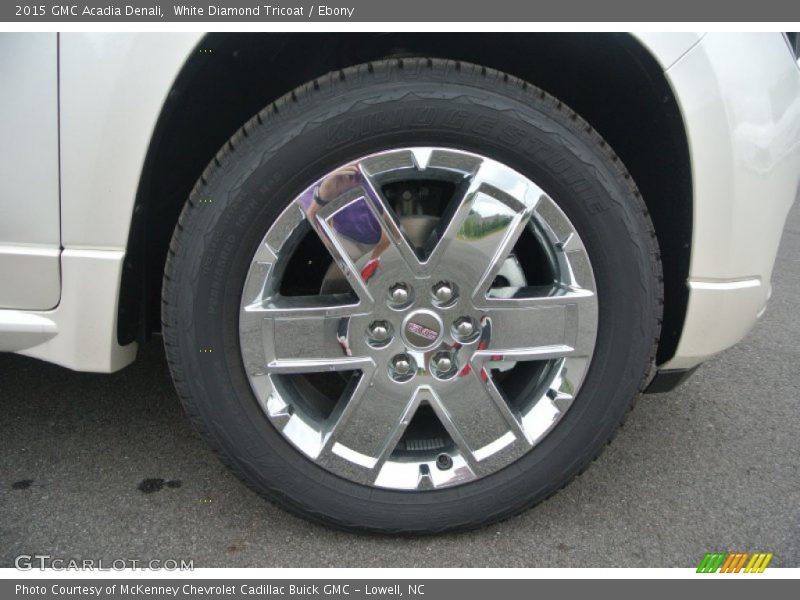 White Diamond Tricoat / Ebony 2015 GMC Acadia Denali