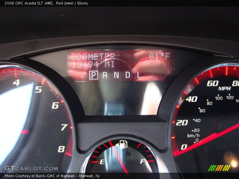 Red Jewel / Ebony 2008 GMC Acadia SLT AWD