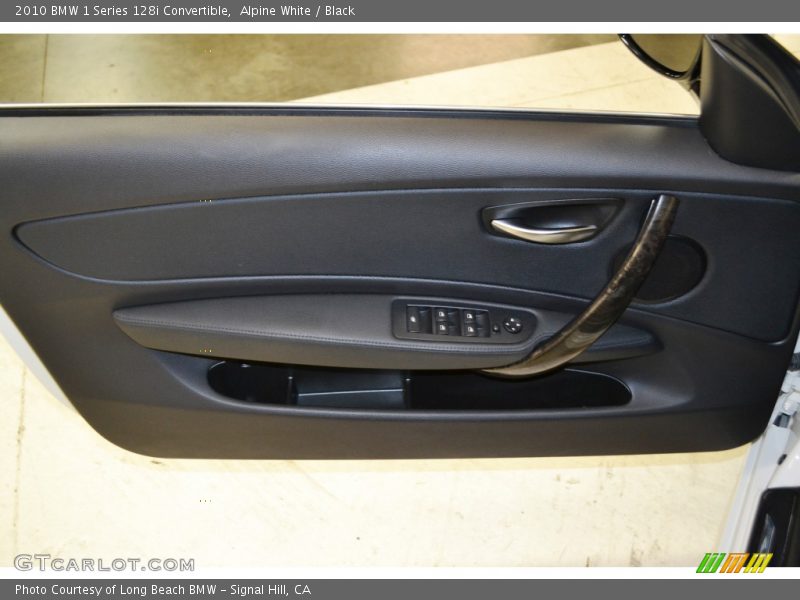 Alpine White / Black 2010 BMW 1 Series 128i Convertible
