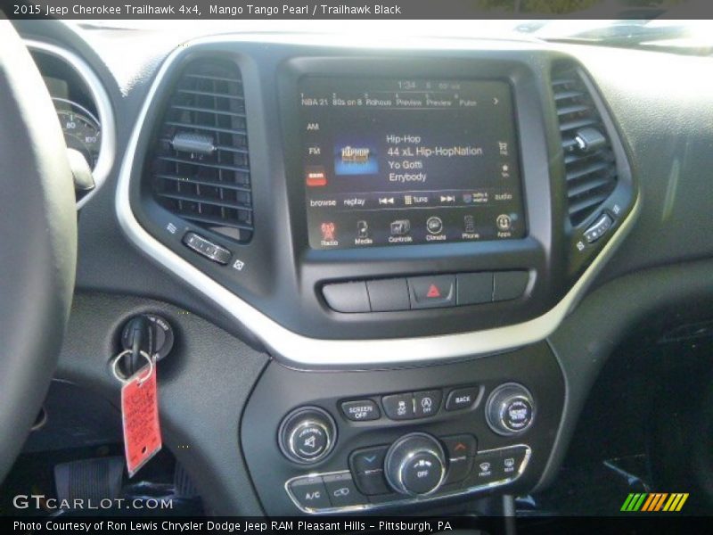 Mango Tango Pearl / Trailhawk Black 2015 Jeep Cherokee Trailhawk 4x4