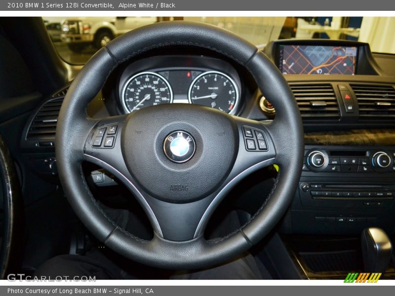 Alpine White / Black 2010 BMW 1 Series 128i Convertible