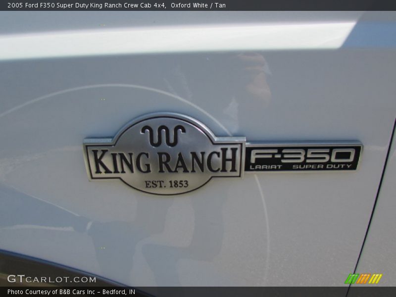 Oxford White / Tan 2005 Ford F350 Super Duty King Ranch Crew Cab 4x4